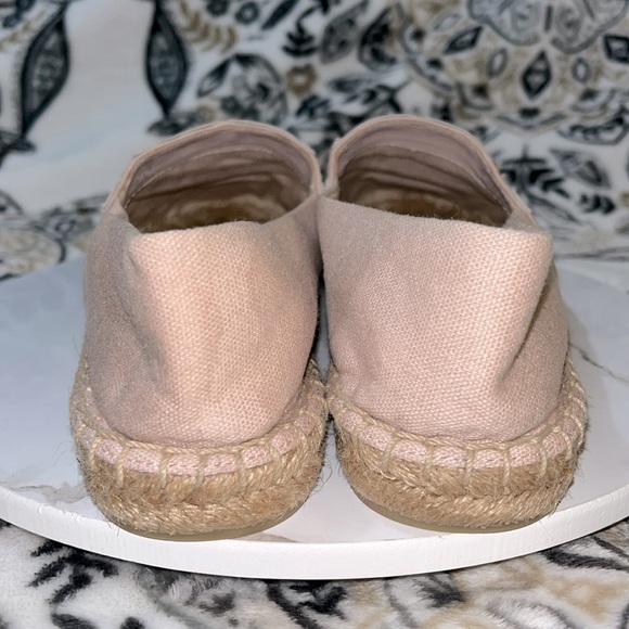 Tory Burch Weston Flat Espadrille Rose Women's Size 7 Two-tone Canvas Slip On - Picture 5 of 12